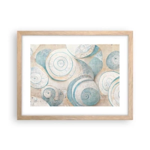 Poster in cornice rovere chiaro - Cosa nasconde la chiocciola? - 40x30 cm