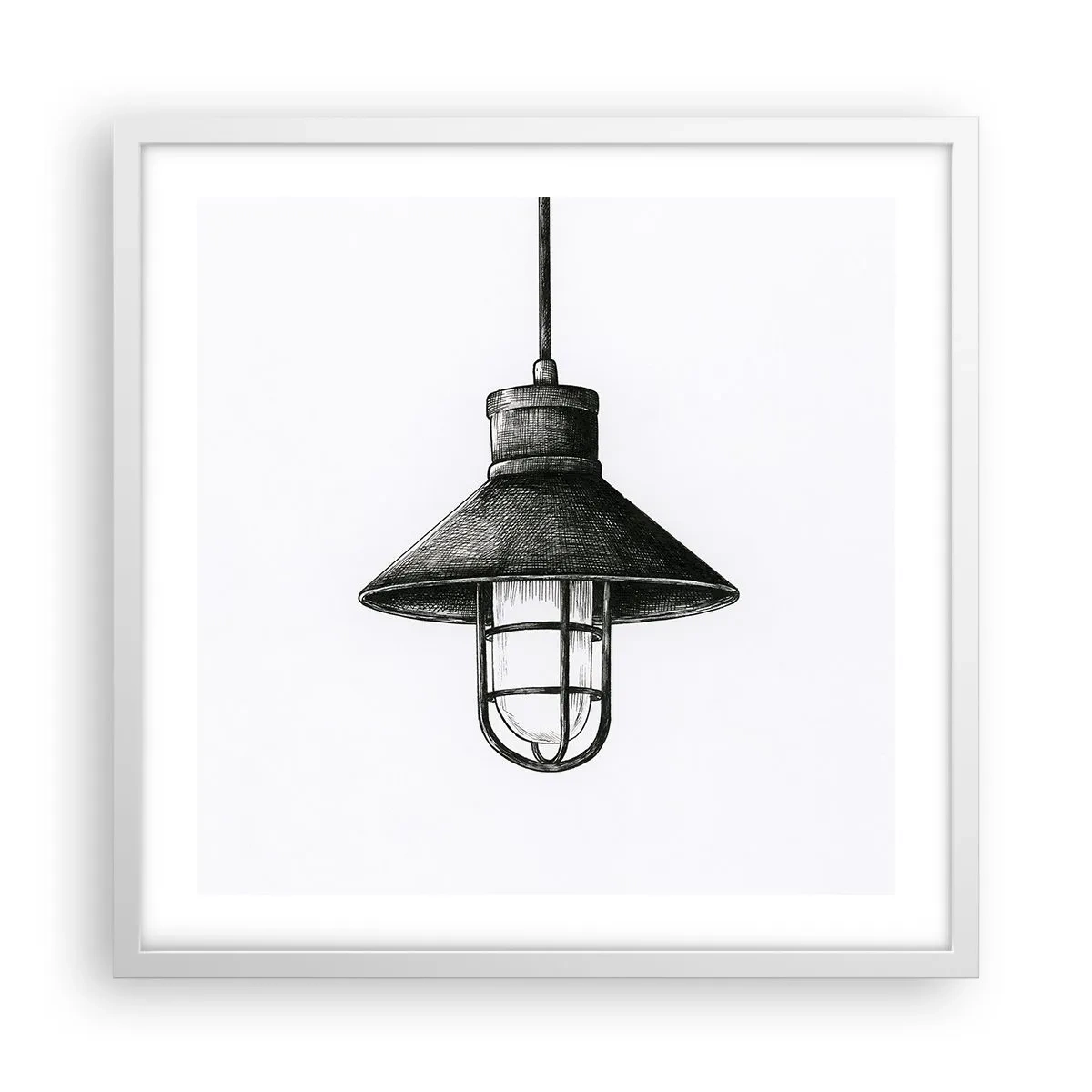 Poster in cornice bianca - Come tanti anni fa... - 50x50 cm