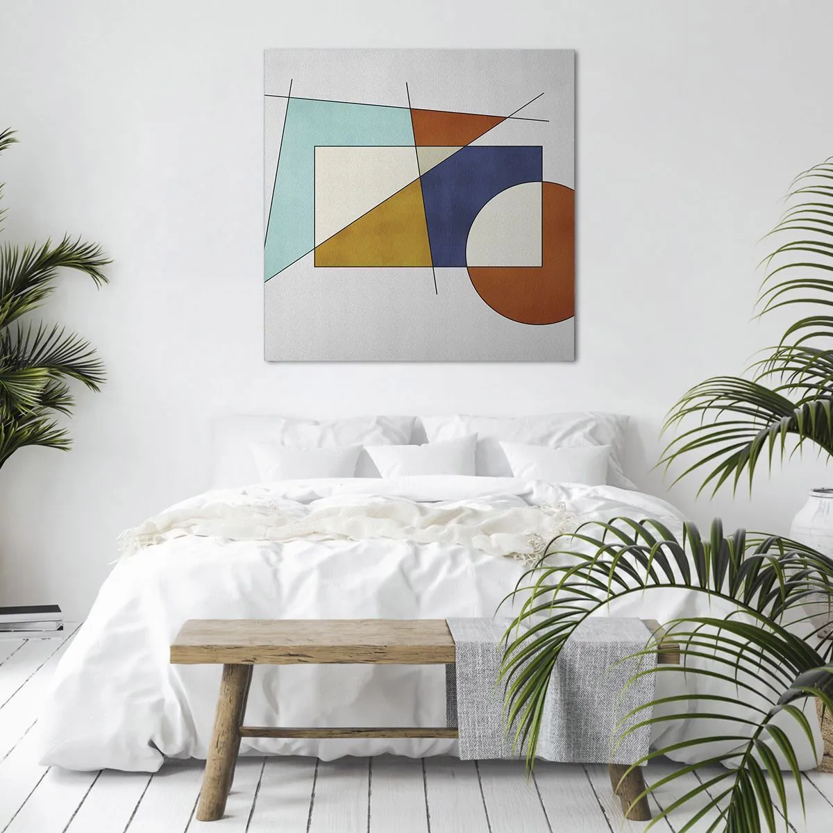 Quadro su tela - Stampe su Tela - Astrazione: gioco modernista - 40x40 cm