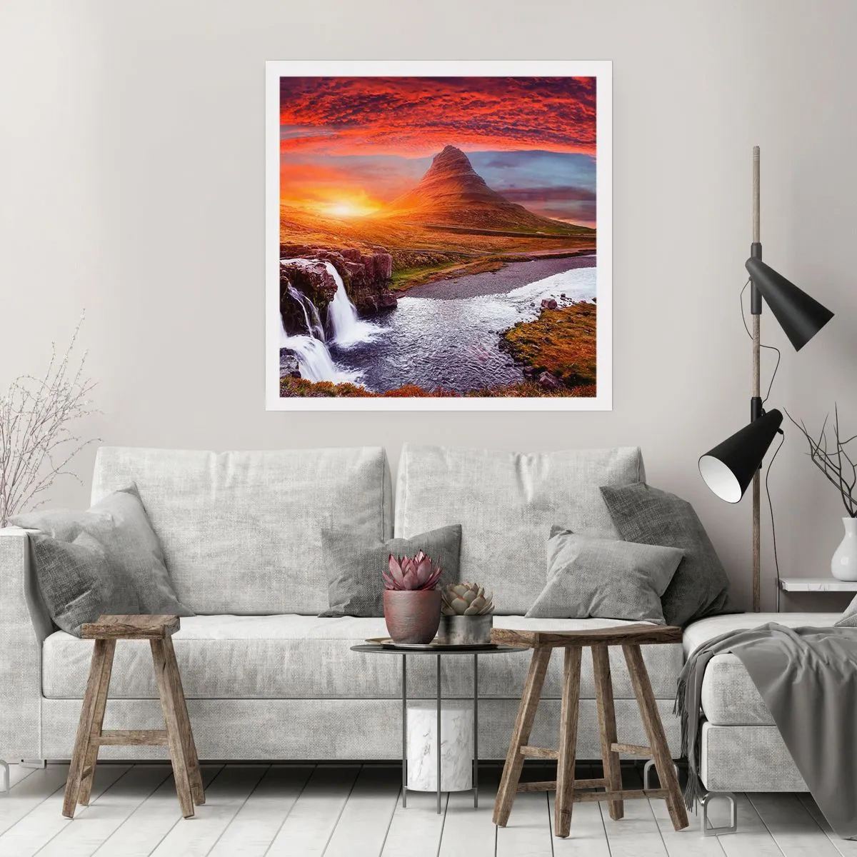 Poster - Paesaggio della Terra di Mezzo - 50x50 cm