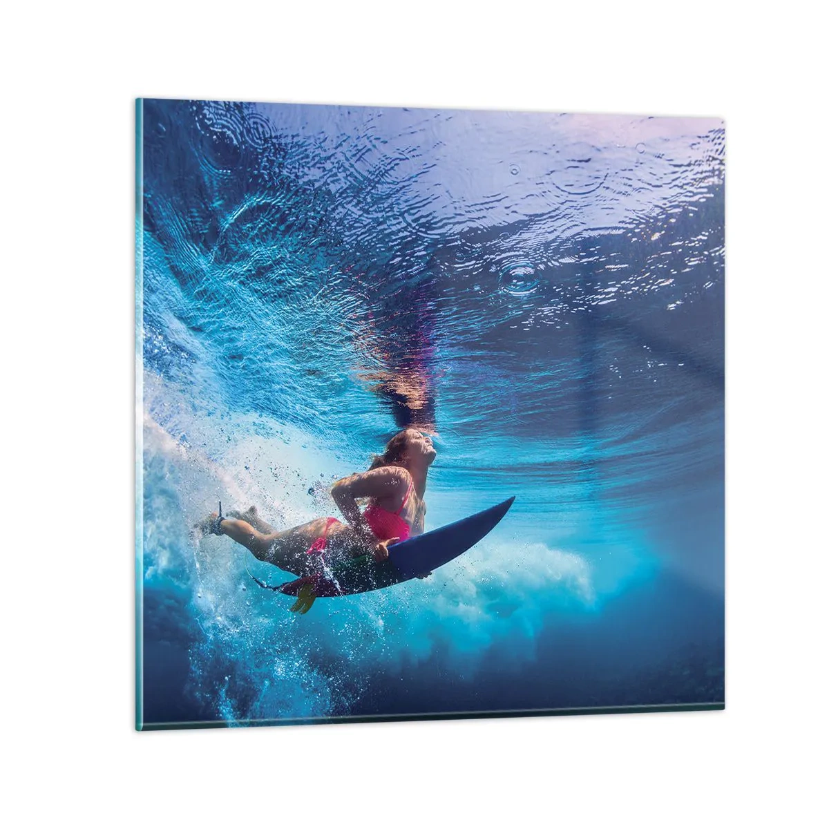 Quadro su vetro - La profondità della gioia - 50x50 cm