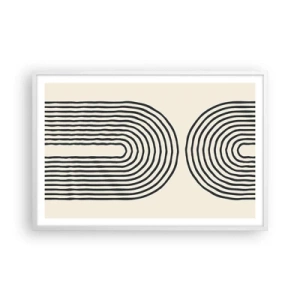 Poster in cornice bianca - Tra un attimo... - 91x61 cm