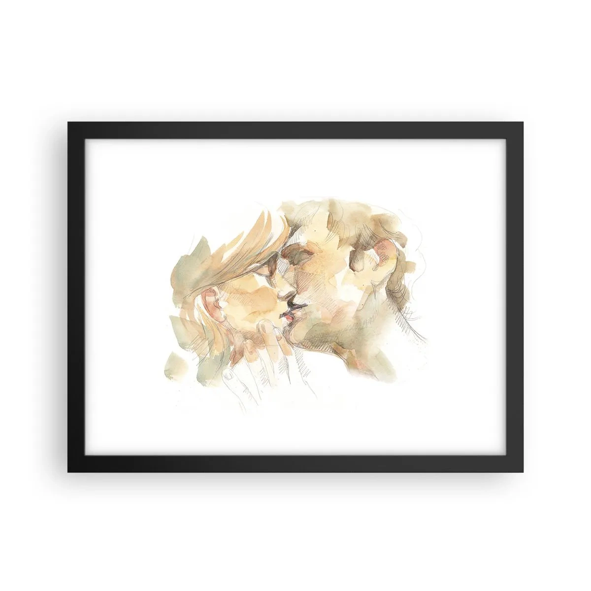 Poster in cornice nera - Sarà l'anima gemella? - 40x30 cm