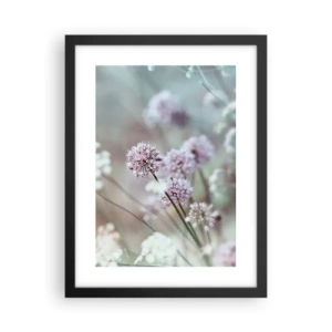 Poster in cornice nera - Le dolci filigrane delle erbe - 30x40 cm