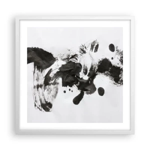 Poster in cornice bianca - C'è un senso nella follia? - 50x50 cm