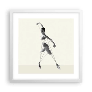 Poster in cornice bianca - Nel teatro del mondo - 40x40 cm