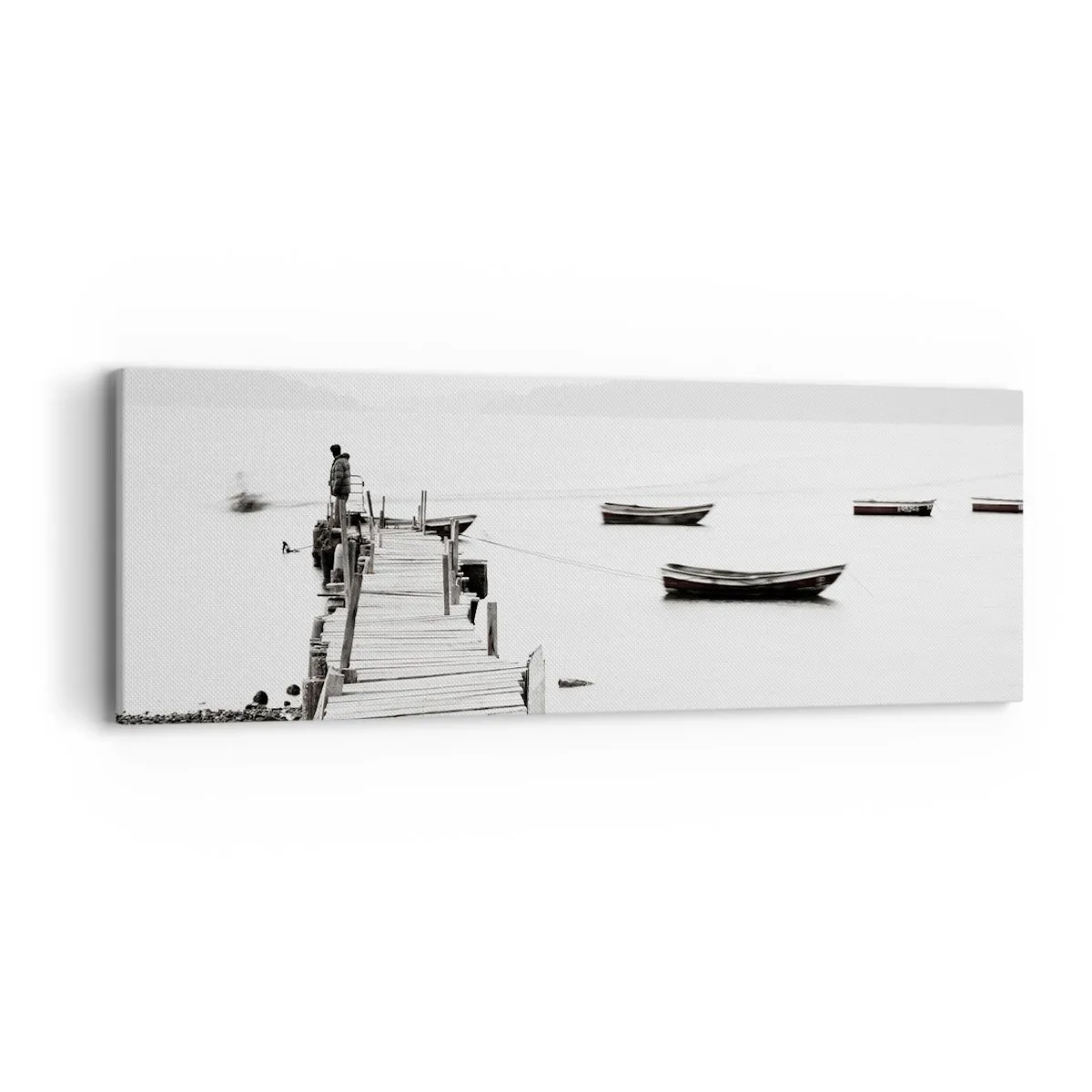 Quadro su tela - Stampe su Tela - Sull'acqua silenziosa e pura - 90x30 cm