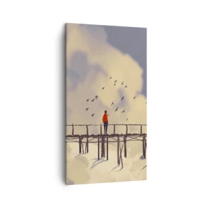 Quadro su tela - Stampe su Tela - Nostalgia del cielo - 45x80 cm