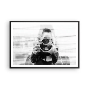 Poster in cornice nera - Il creatore e il materiale - 91x61 cm