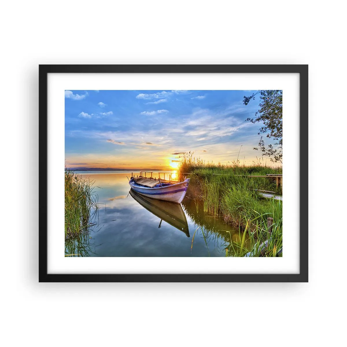 Poster in cornice nera - L'insenatura dei sogni realizzati - 50x40 cm