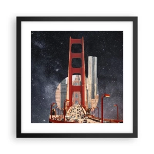 Poster in cornice nera - Sempre al centro - 40x40 cm