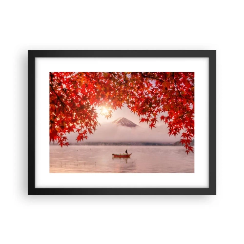 Poster in cornice nera - Nell'atmosfera del Giappone - 40x30 cm