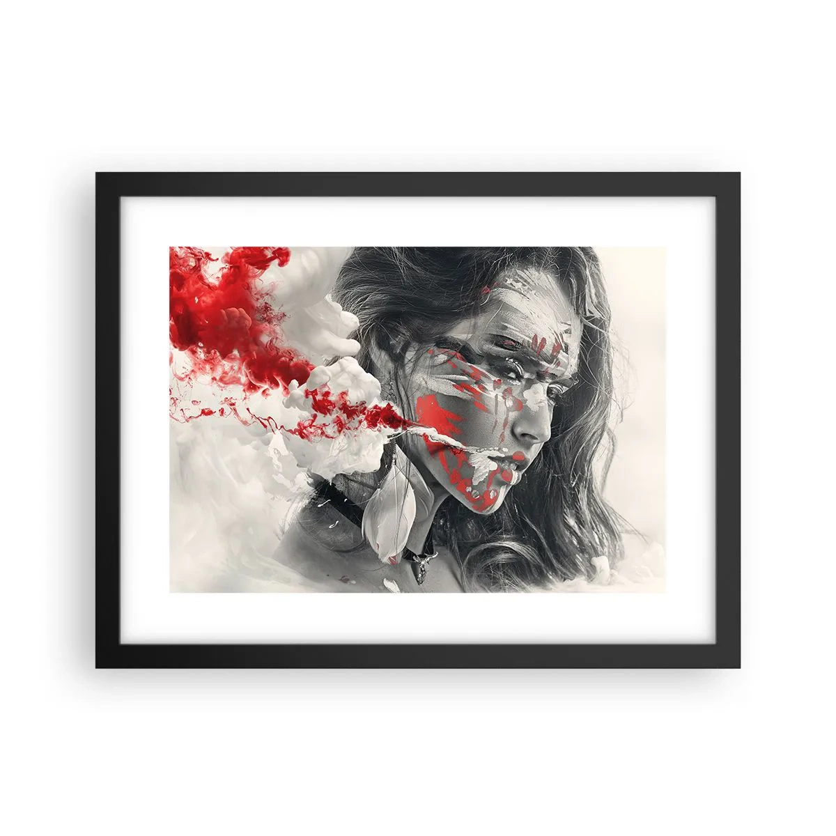 Poster in cornice nera - Nei vapori dell'assurdo - 40x30 cm