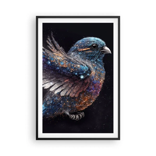 Poster in cornice nera - Passero di diamante - 61x91 cm