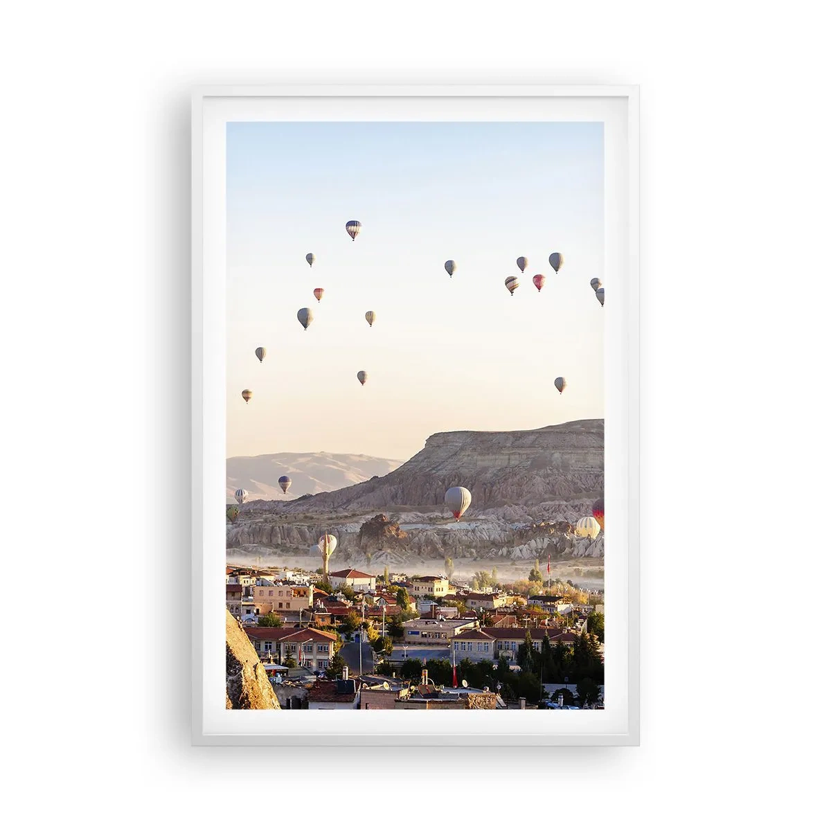 Poster in cornice bianca - Come navi nel cielo - 61x91 cm