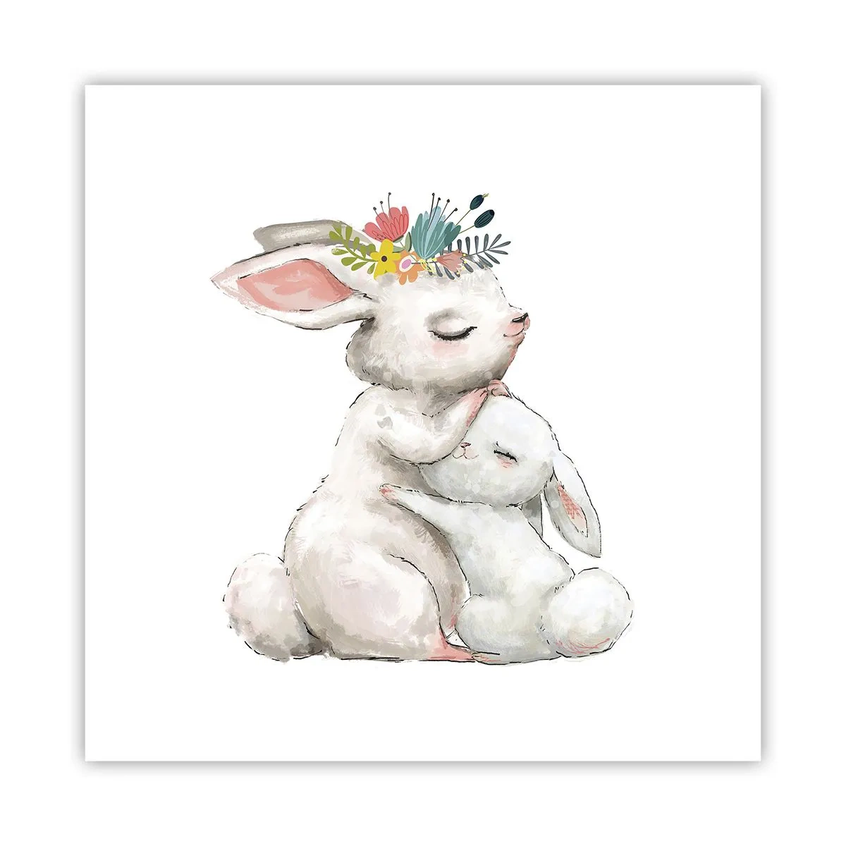 Poster - Da mamma si sta meglio - 60x60 cm