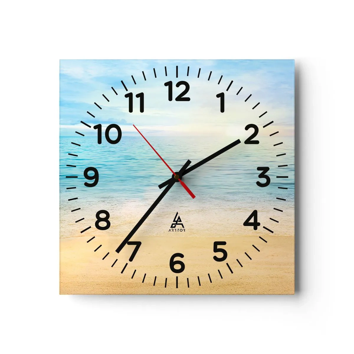 Orologio da parete - Orologio in Vetro - Il grande blu - 30x30 cm