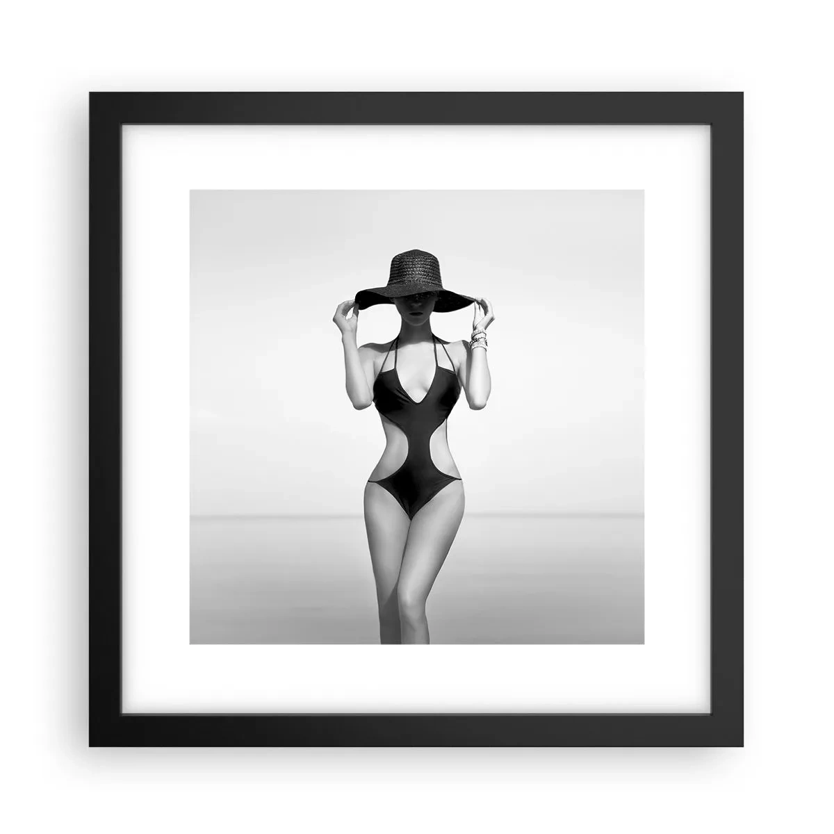 Poster in cornice nera - Il mio nome è Eleganza - 30x30 cm