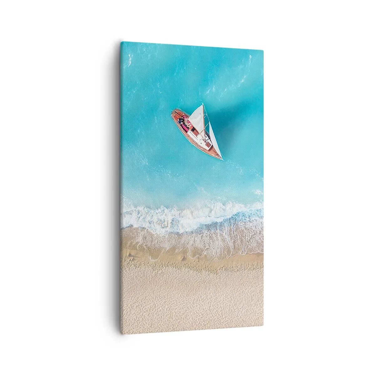 Quadro su tela - Stampe su Tela - Al confine del blu e dell'oro - 55x100 cm