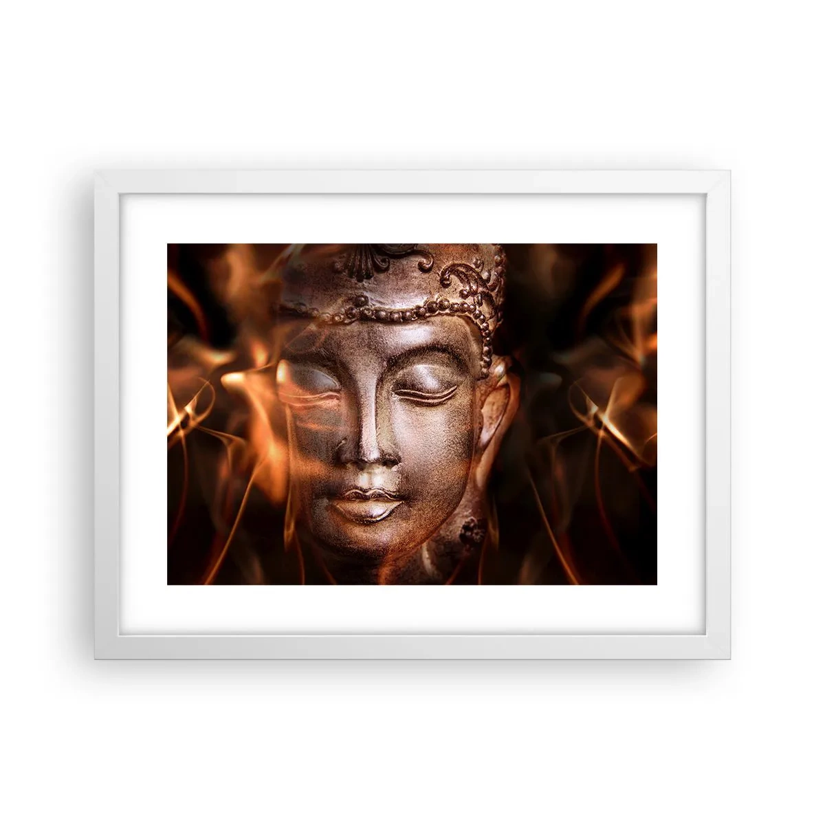 Poster in cornice bianca - Esiste solo qui e ora - 40x30 cm