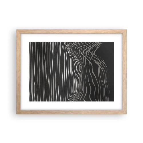 Poster in cornice rovere chiaro - Ritmo e accento - 40x30 cm