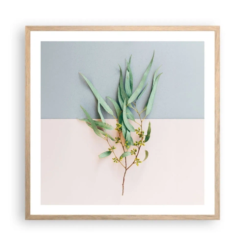 Poster in cornice rovere chiaro - Delicatezza pastello - 60x60 cm