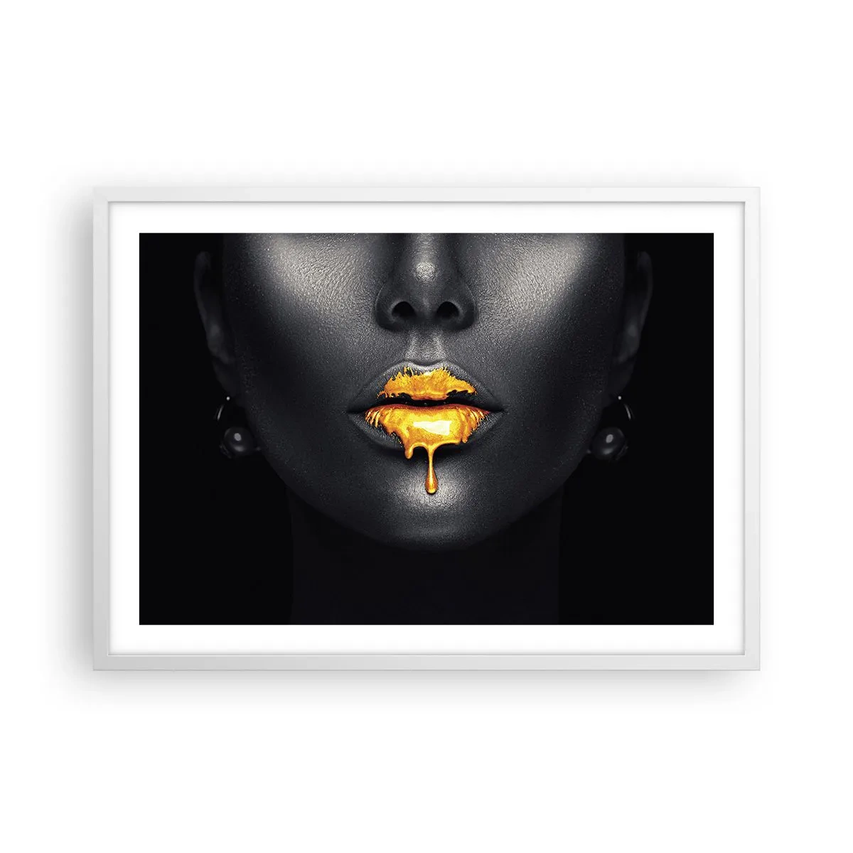 Poster in cornice bianca - Boccadoro - 70x50 cm
