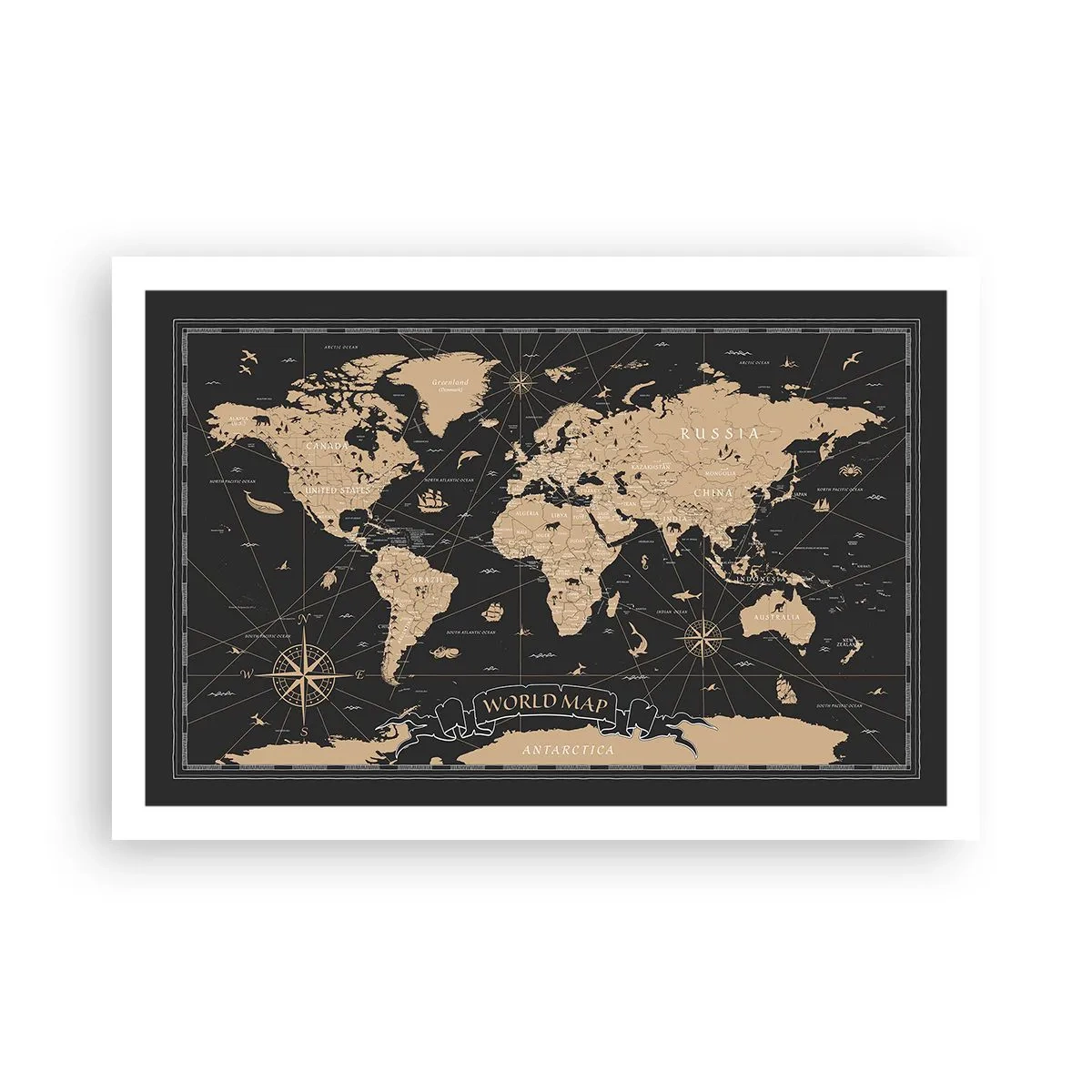 Poster - I confini del mio mondo - 91x61 cm