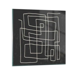 Quadro su vetro - Non è così semplice - 40x40 cm