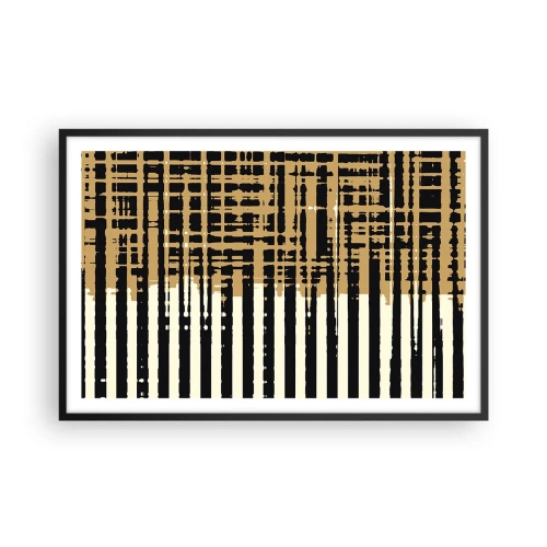 Poster in cornice nera - Astrazione architettonica - 91x61 cm