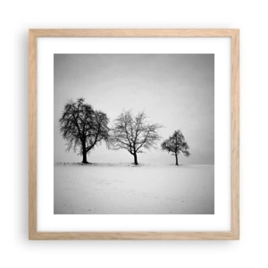 Poster in cornice rovere chiaro - Cosa sognano? - 40x40 cm