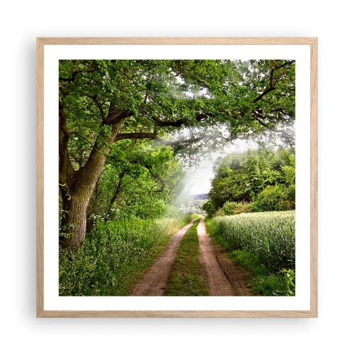 Poster in cornice rovere chiaro - Et in Arcadia ego - 60x60 cm