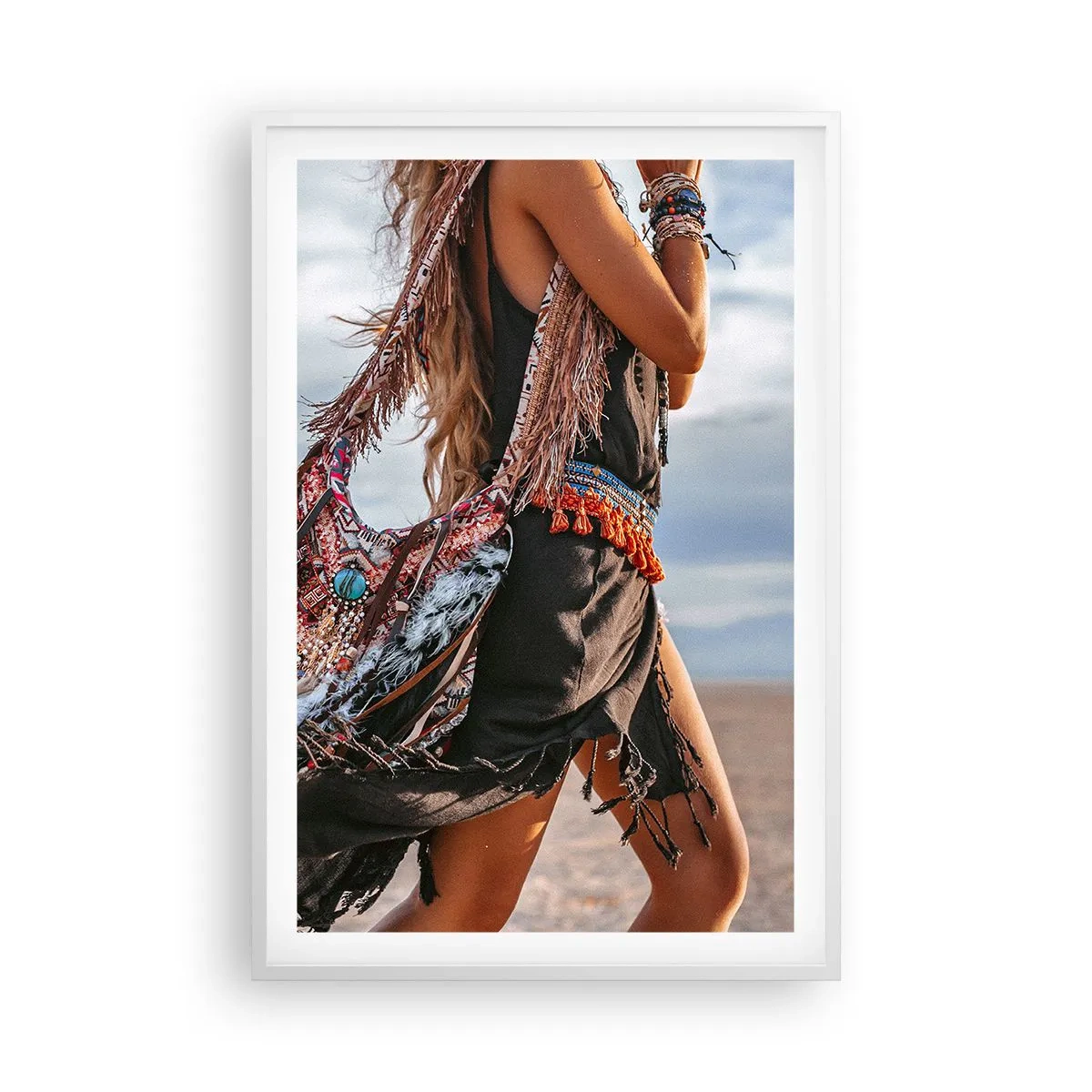 Poster in cornice bianca - La donna dello sciamano - 61x91 cm