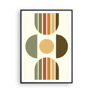 Poster in cornice nera - Nei colori della terra - 70x100 cm