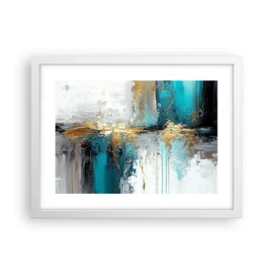 Poster in cornice bianca - Panta rei - 40x30 cm