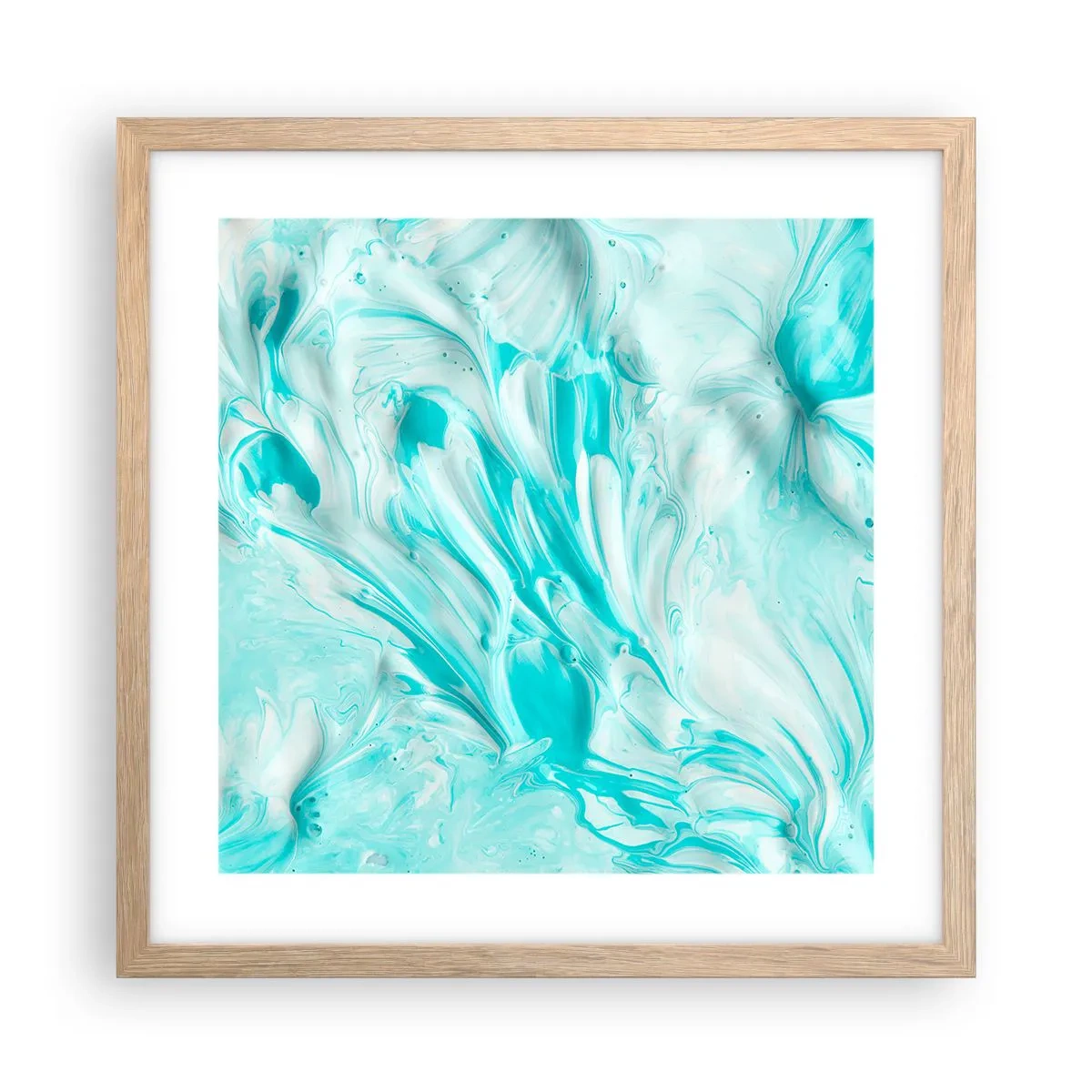 Poster in cornice rovere chiaro - Insieme per sempre - 40x40 cm