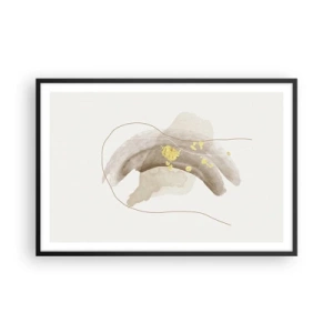 Poster in cornice nera - Incontro nello spazio - 91x61 cm