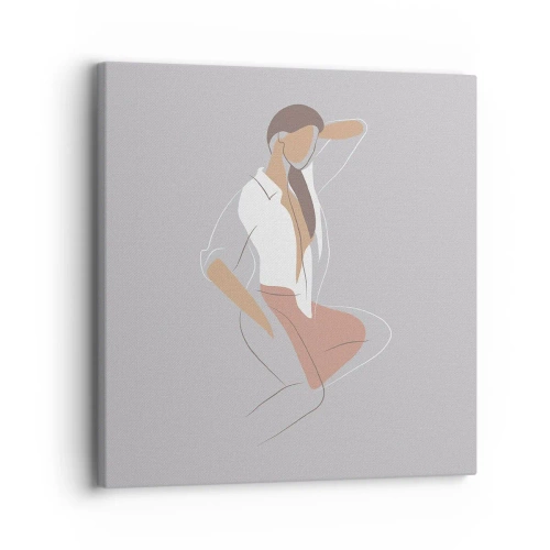 Quadro su tela - Stampe su Tela - Profilo di bellezza - 30x30 cm