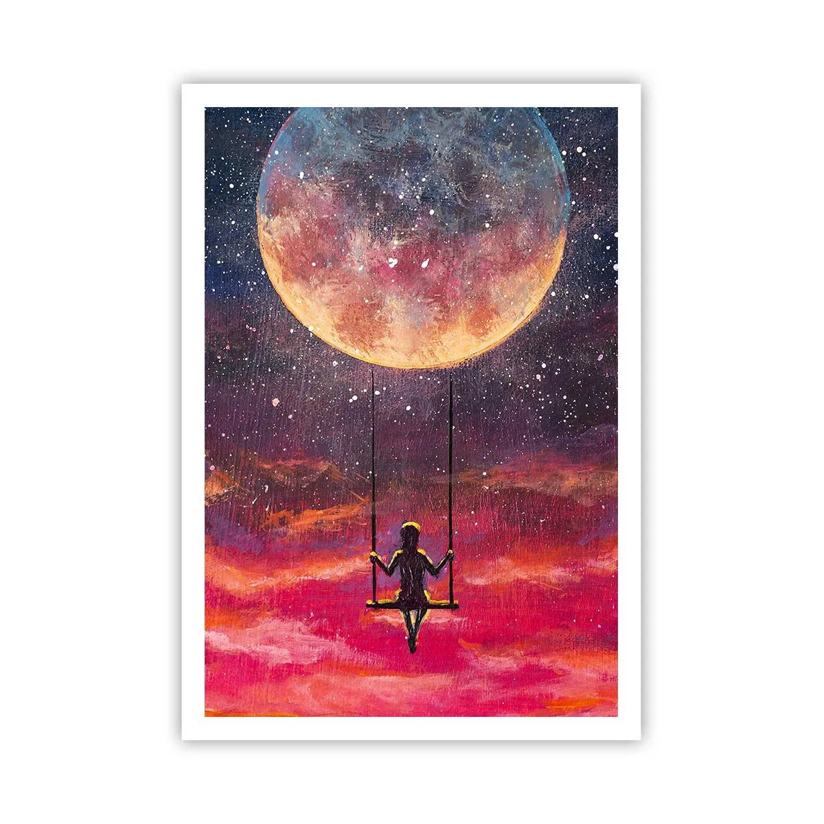 Poster - Con la testa tra le nuvole - 70x100 cm