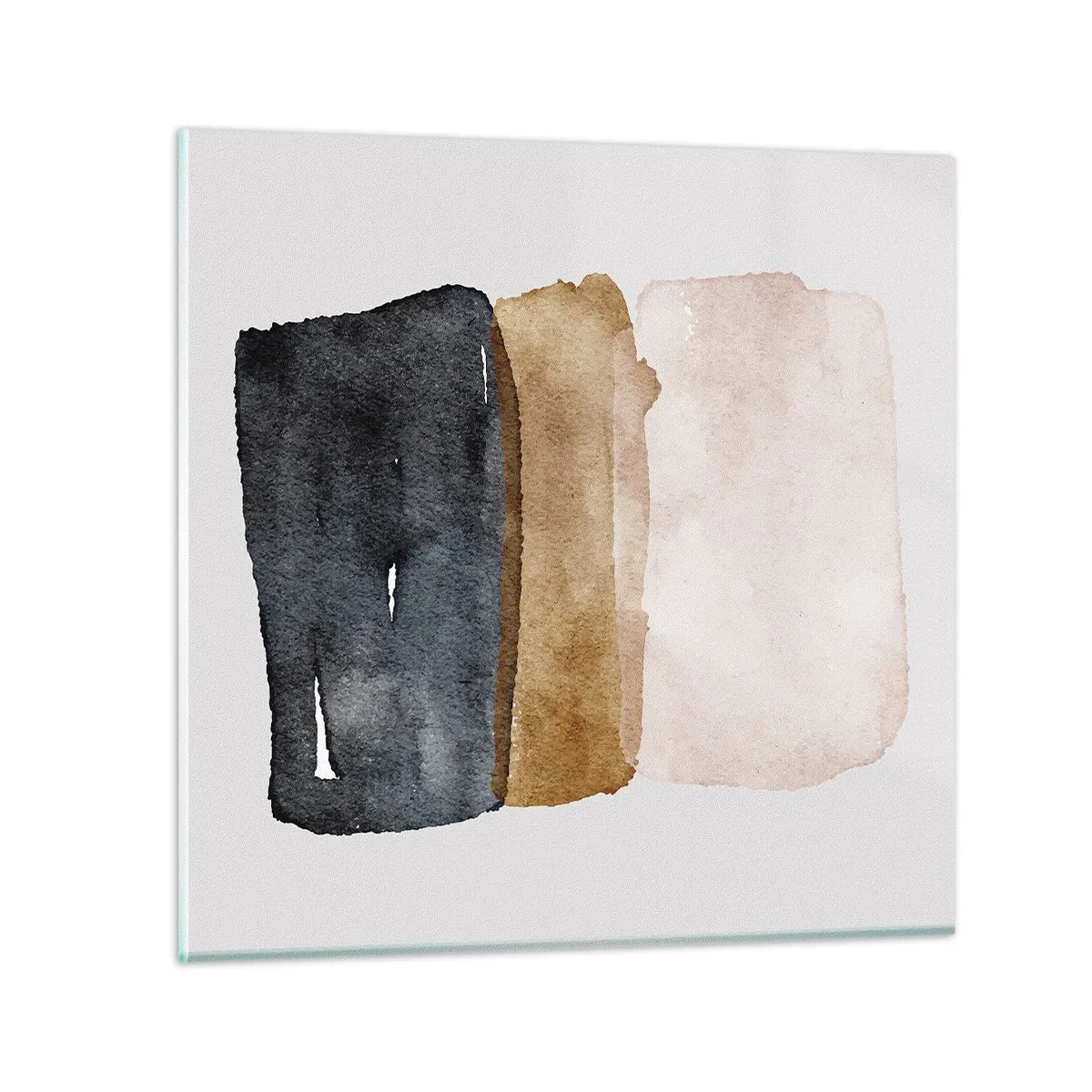 Quadro su vetro - Composizione di colori della terra - 50x50 cm
