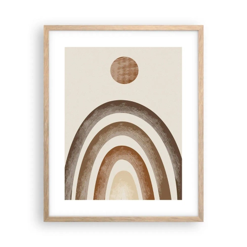 Poster in cornice rovere chiaro - In una galassia lontana - 40x50 cm