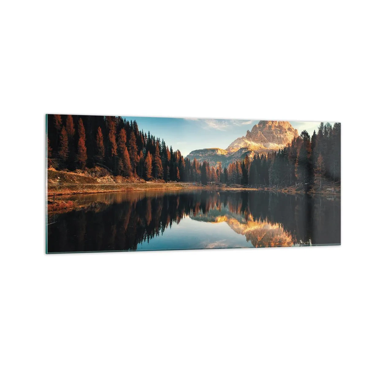 Quadro su vetro - Paesaggio doppio - 100x40 cm