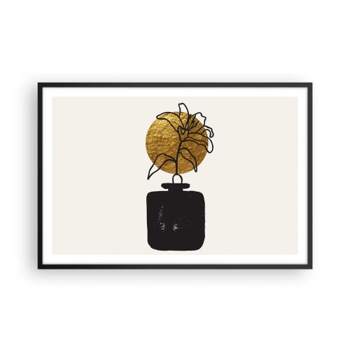 Poster in cornice nera - Bellezza a peso d'oro - 91x61 cm