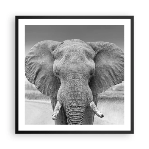 Poster in cornice nera - Benvenuti nel mio mondo - 60x60 cm