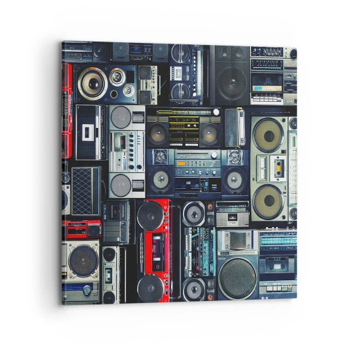 Quadro su tela - Stampe su Tela - Nostalgia degli anni '80 - 70x70 cm