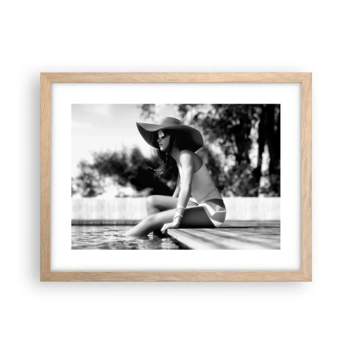 Poster in cornice rovere chiaro - Sogno estivo - 40x30 cm