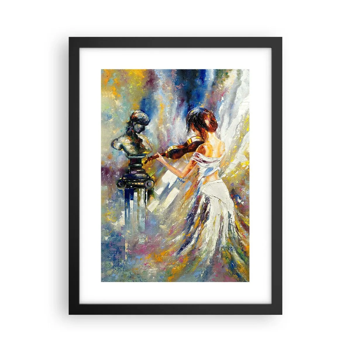 Poster in cornice nera - Ravvivare con il sentimento - 30x40 cm