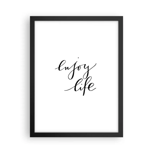 Poster in cornice nera - Niente da aggiungere... - 30x40 cm