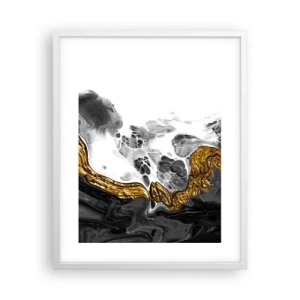 Poster in cornice bianca - Composizione organica - 40x50 cm