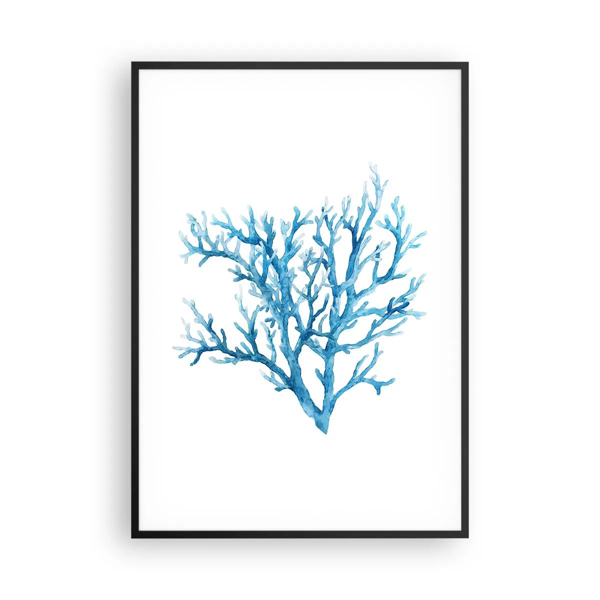 Poster in cornice nera - Filigrana marina - 70x100 cm